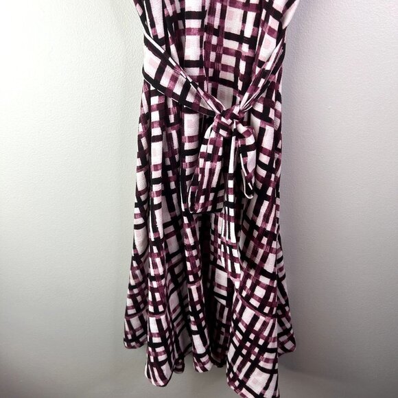 Elle purple plaid sleeveless‎ dress size small - Picture 9 of 9
